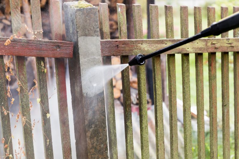 Fence Power Washing detail